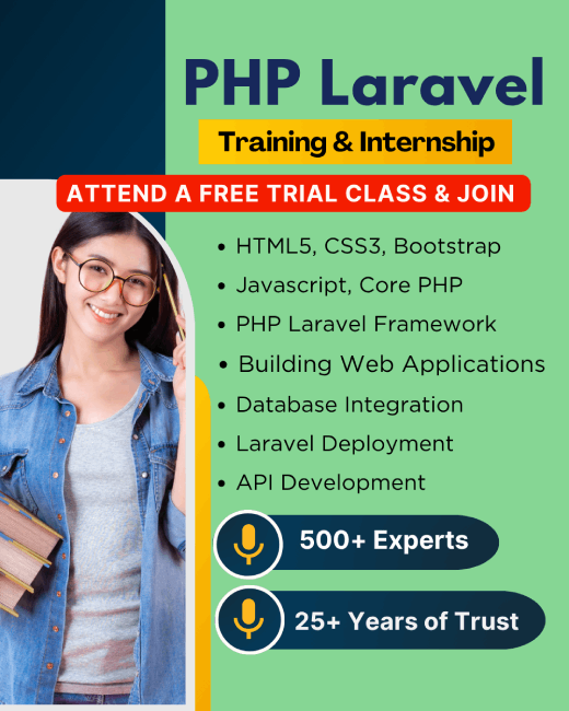 Php Laravel Training in Chennaisurat