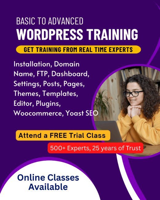 Wordpress Training in Thrissurbangalore